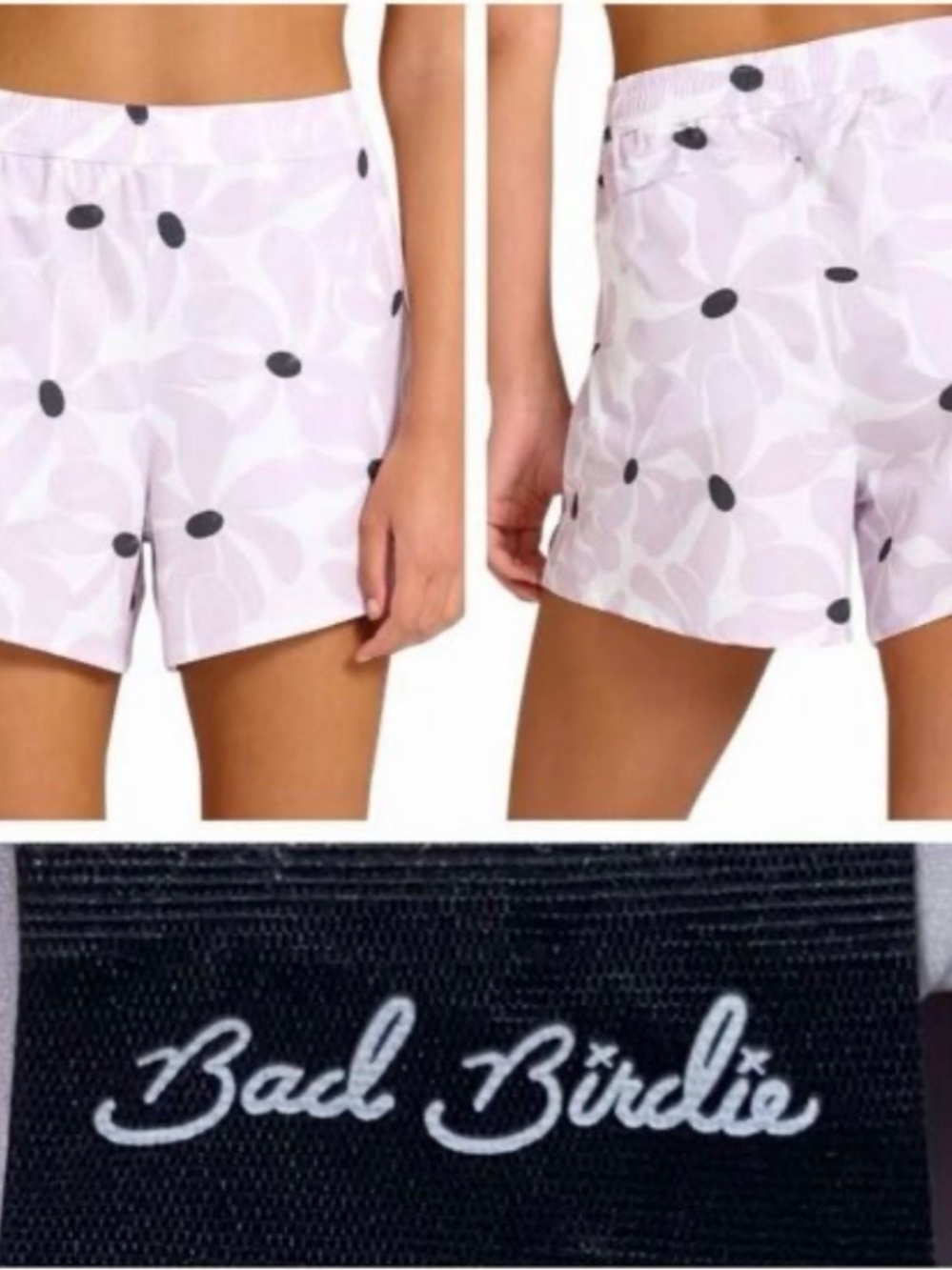 ⛳️ $72 New Bad Birdie Shorts Women's Sz XL Core Golf Floral Pourin' Purple Lilac
